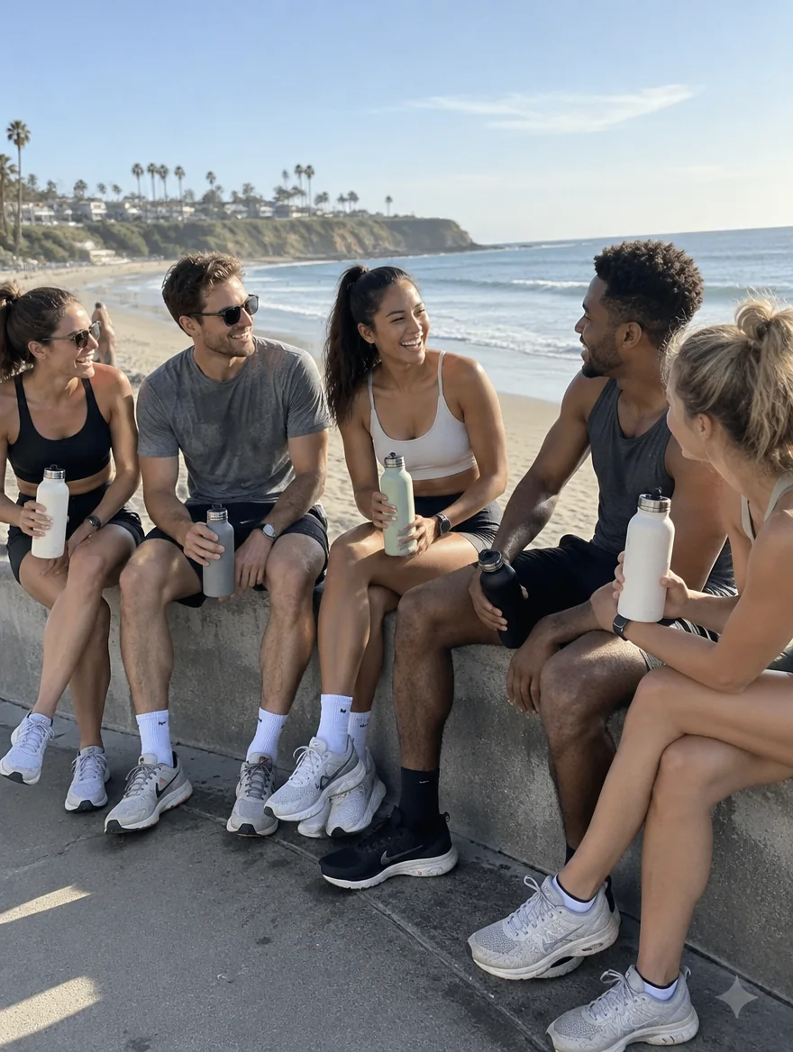 Friends after a run