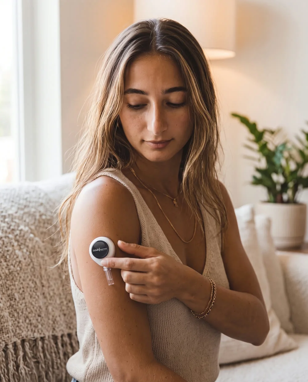Collecting a sample with the upper arm device