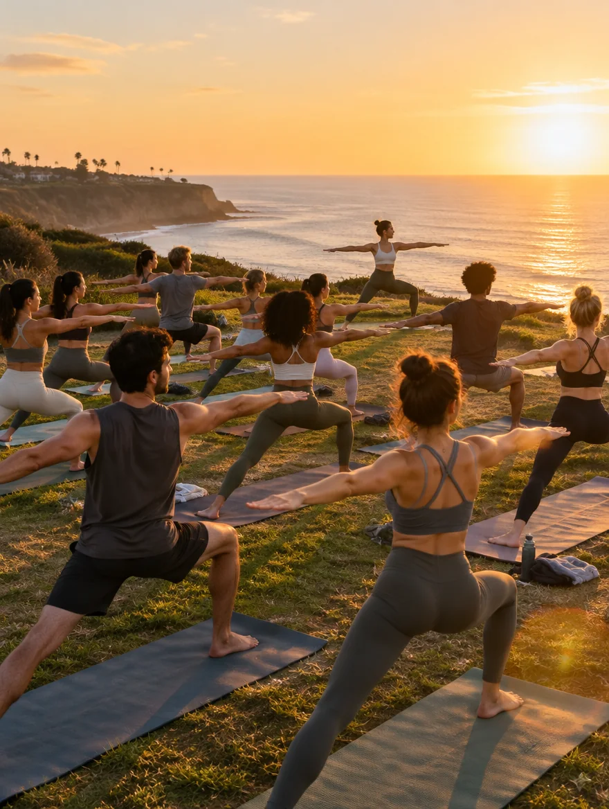 Sunset yoga